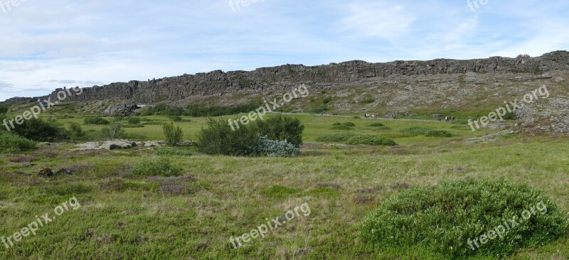 Iceland Thingvellir Parliament þingvellir Rock