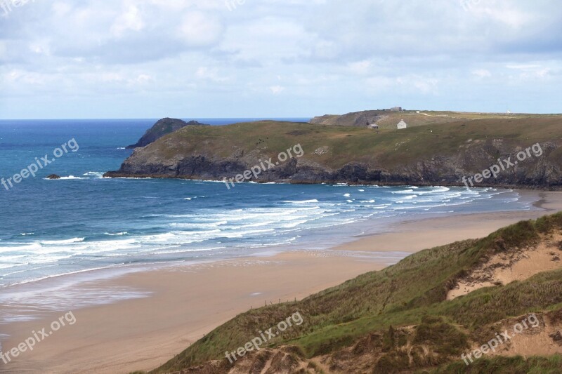 Penhale Sands Perranporth Cornwall Beach Beaches