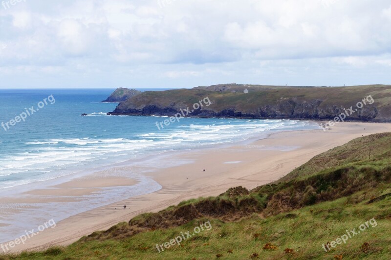 Penhale Sands Perranporth Cornwall Beach Beaches