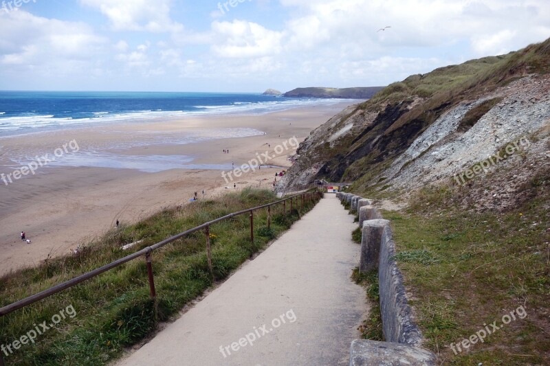 Penhale Sands Perranporth Cornwall Beach Beaches