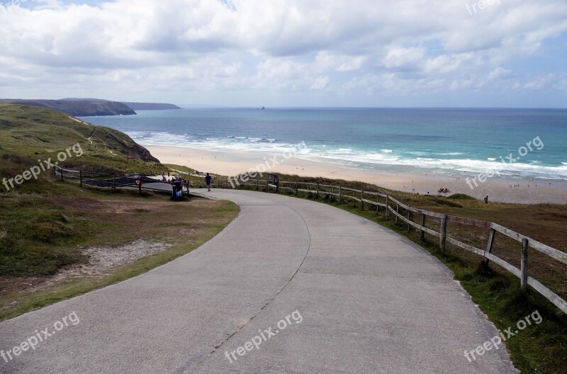 Penhale Sands Perranporth Cornwall Beach Beaches