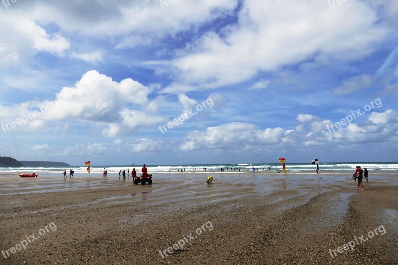 Penhale Sands Perranporth Cornwall Beach Beaches