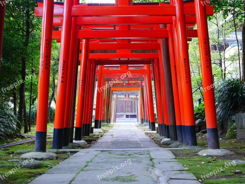 Shrine Torii Japan Shinto Japanese Style