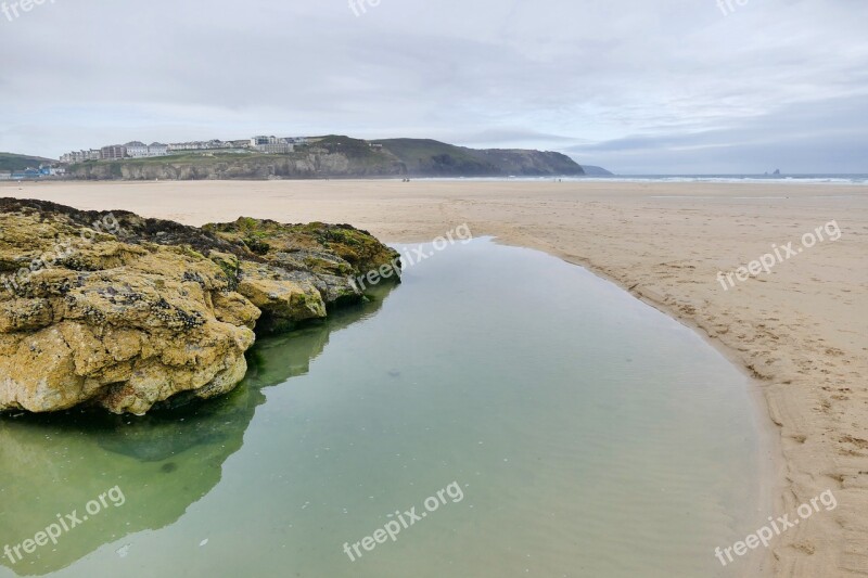 Penhale Sands Perranporth Perranporth Beach Cornwall Coast