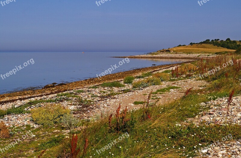 Denmark Danish Coast Island Fyns Hoved Baltic Sea