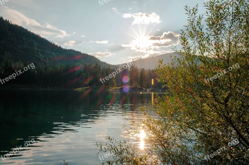 Flims Graubünden Switzerland Caumasee Mood