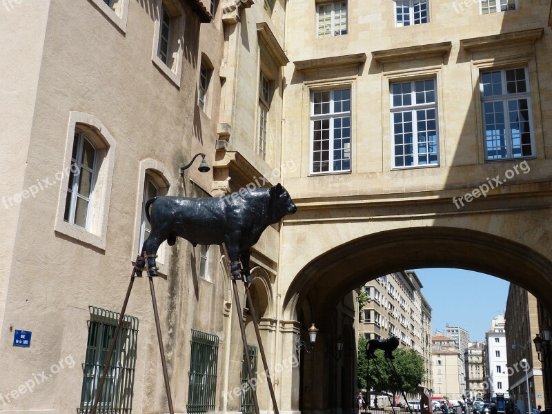 Marseille Monument Statue Sculpture Art