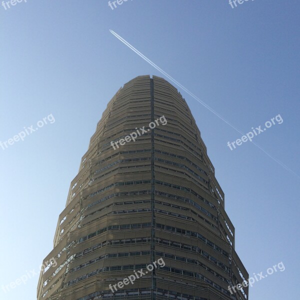 Aircraft Zhengzhou Building Tower Sky