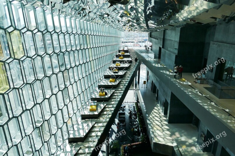 Reykjavik Harpa Hall Concert Facade