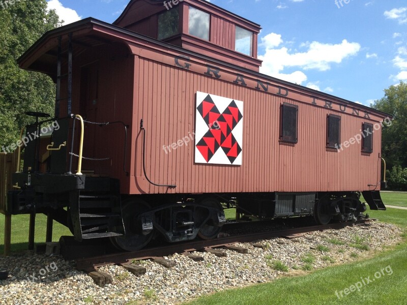 Train Caboose Train Car Transportation Free Photos