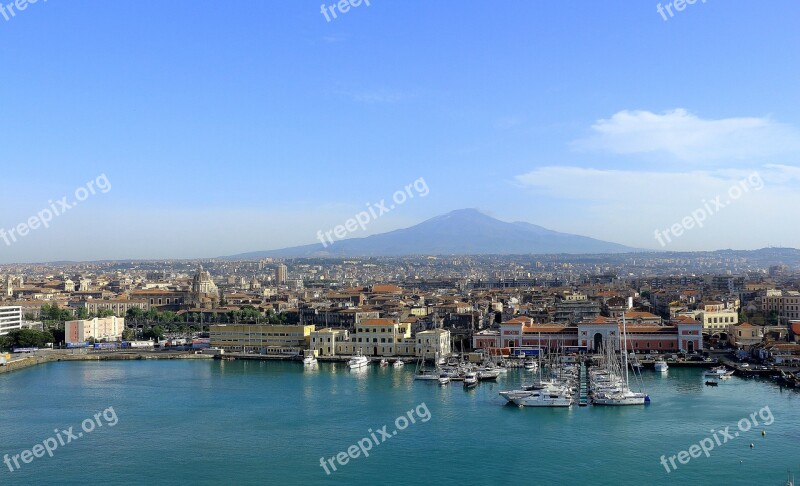 Etna Sicily Port Volcano Catania