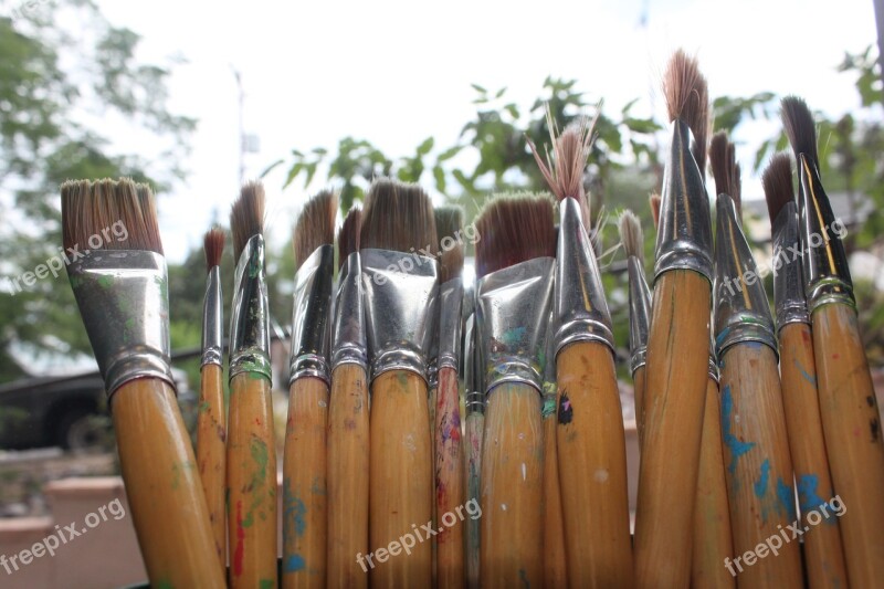 Brushes Paint Art Artist Supplies