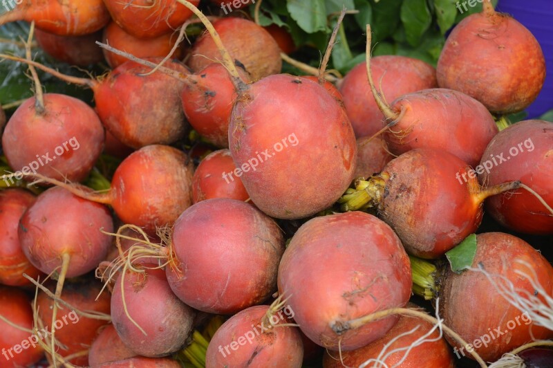 Turnips Vegetables Market Raw Fresh