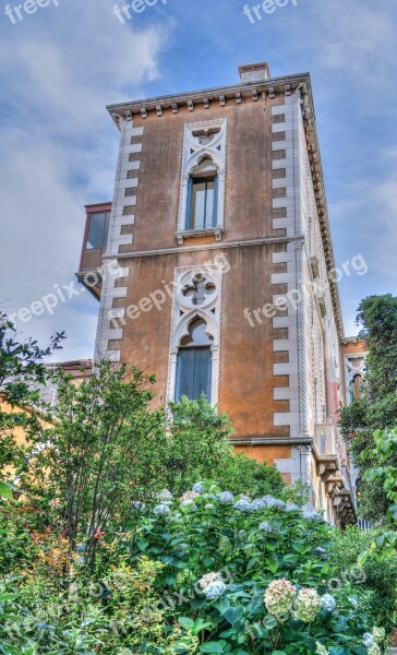 Venice Italy Architecture Ornate Tower