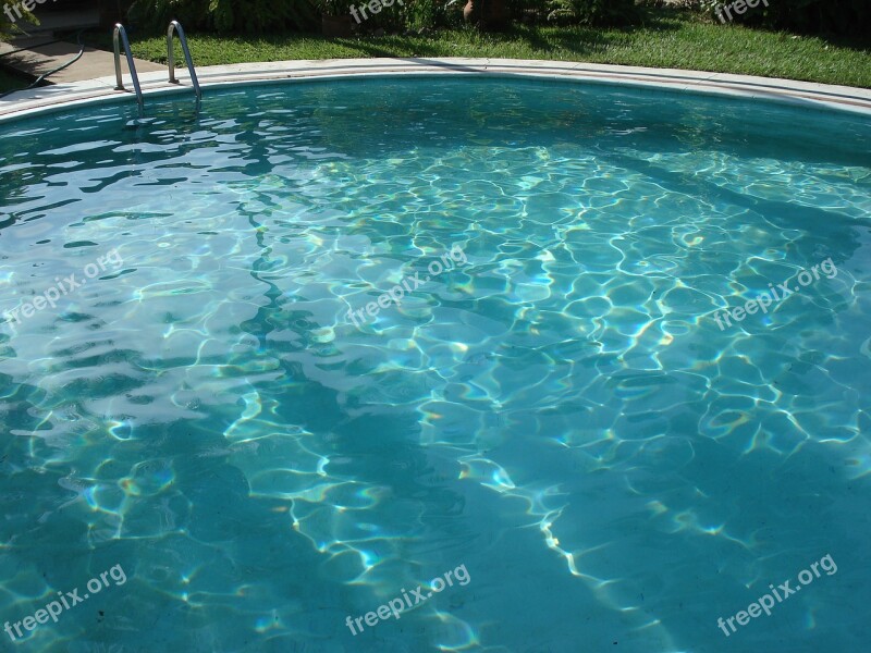 Pool Ladder Water Garden Waves