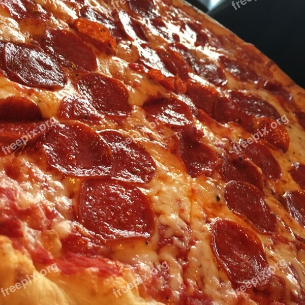 Pizza Pepperoni Cheese Italian Meal