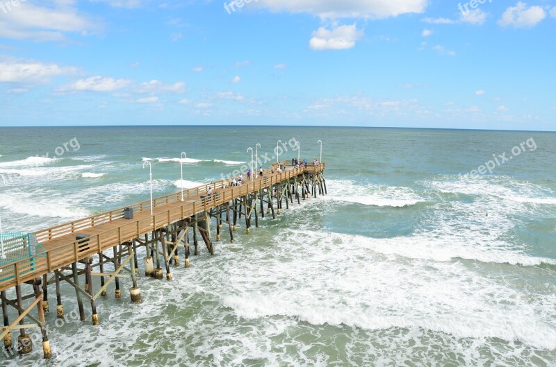 Fishing Pier Florida Ocean Sea