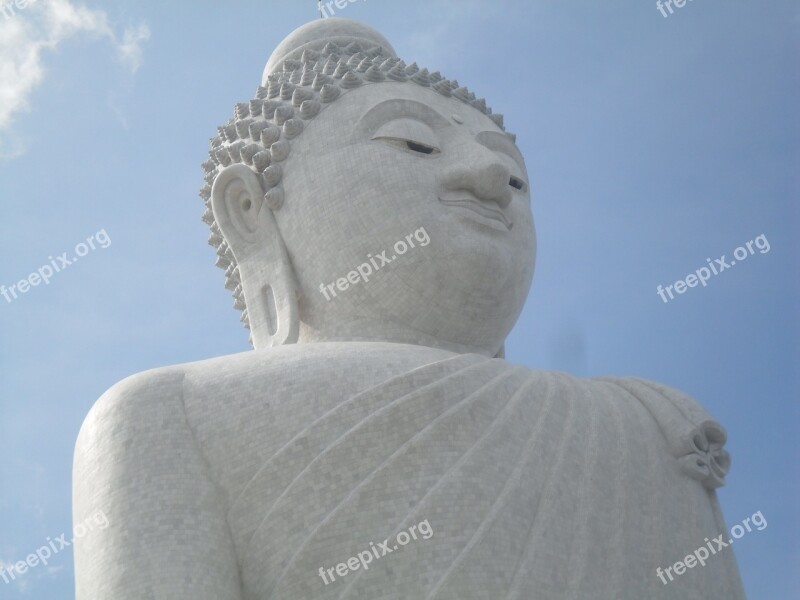 Big Buddha Asia Phuket Buddhism Free Photos