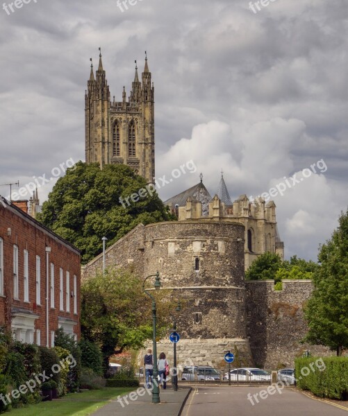 Cathedral Canterbury City Wall World Heritage Unesco