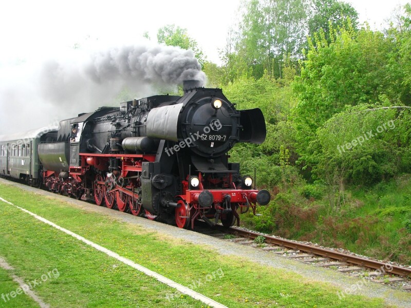 Steam Locomotive Baureihe 52 Br52 Ore Promising Track Railway