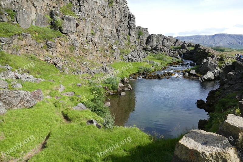 Iceland Thingvellir Parliament þingvellir Rock