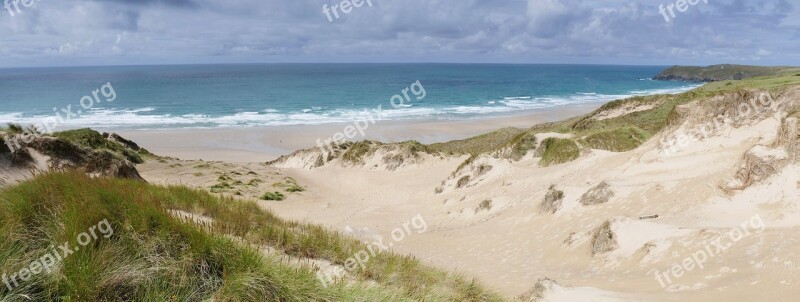 Penhale Sands Perranporth Cornwall Beach Beaches