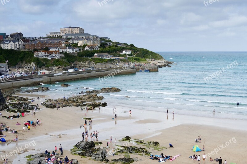 Newquay Cornwall England Sea Beach