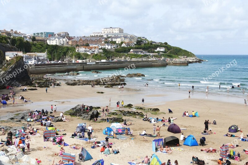 Newquay Cornwall England Sea Beach