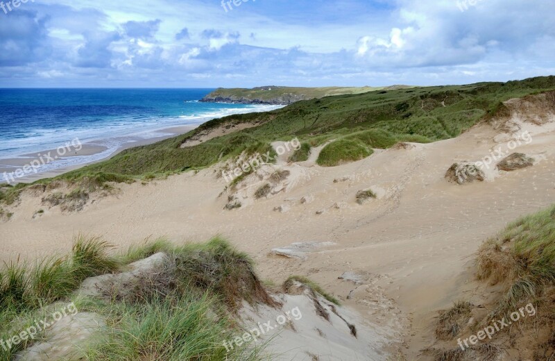 Penhale Sands Perranporth Cornwall Beach Beaches