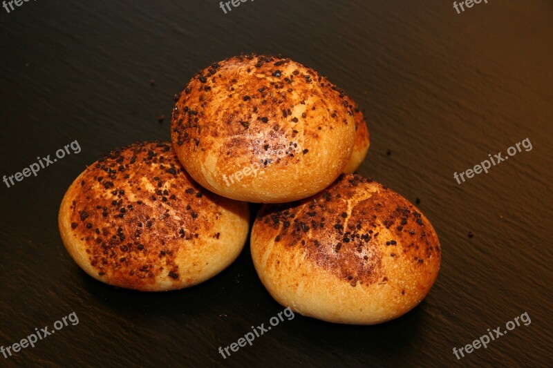 Focciaboller Buns Bread Freshly Baked Food