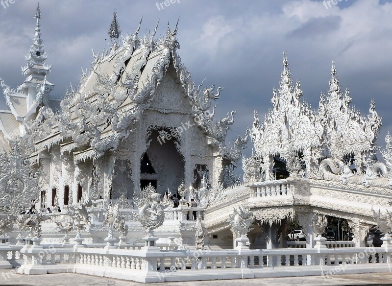 White Temple Thailand Chiang Rai White Tourism