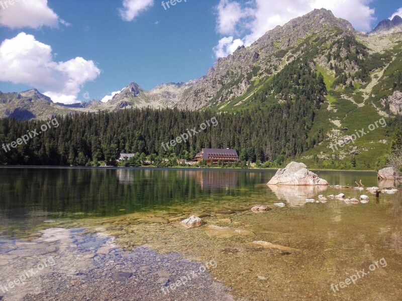 Popradské Lake Vysoké Tatry Lake Nature Travel