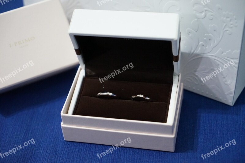 Hand Ring Get Married Box Silver