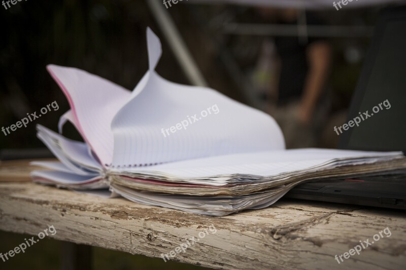 Book Wind Relax Afternoon Cloudy