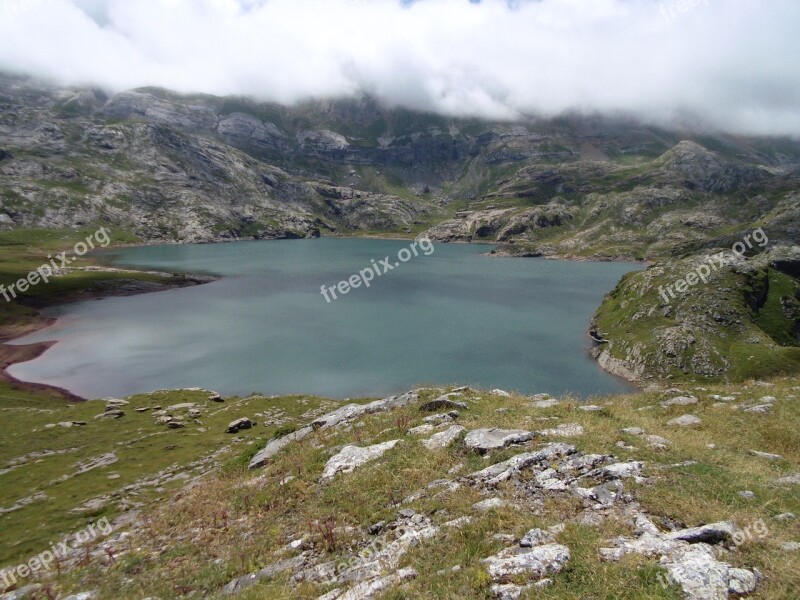 Landscape Views Lake Nature Clouds