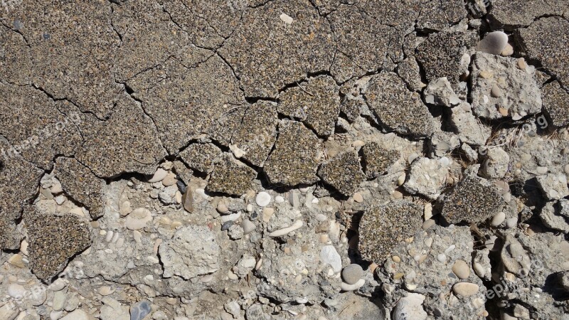 Concrete Weathered Old Erosion Surface