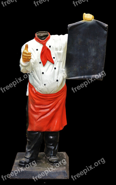 Headless Cooking Isolated Figure Funny