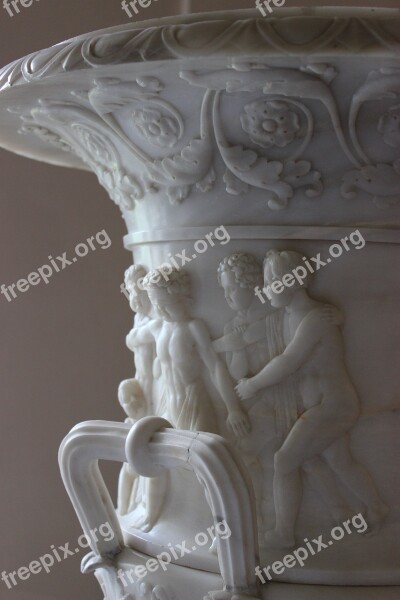 Vase Marble Sculpture St Petersburg Russia Gatchina