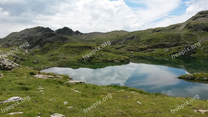 Austria Alp Seas Mountains Hiking Dolomites