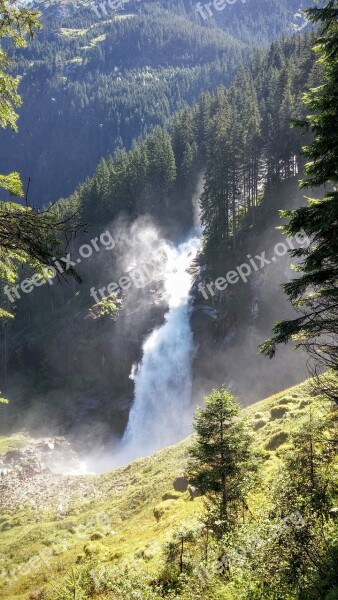 Krimml Waterfall Water Nature Pinzgau