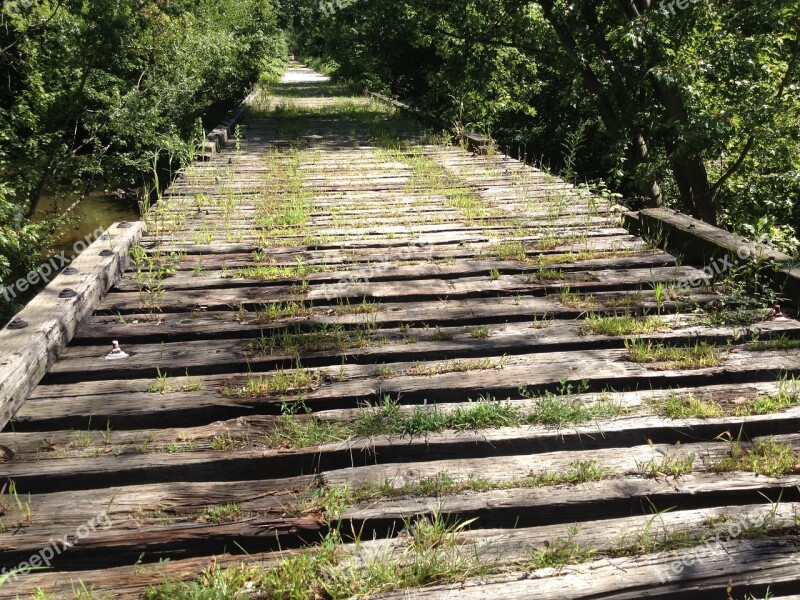 Trail Railroad Bed Railway Old Back Road