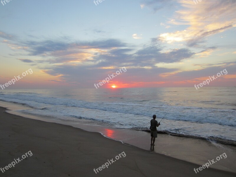 Fishing Jersey Shore Ocean Surf Fishing Pole