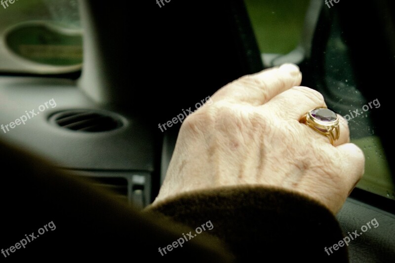 Hand Old Ring Human Grandma