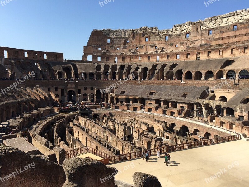 Italy Rome Stadium Klunky Building