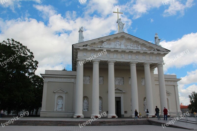 Archbishop Cathedral Vilnius Baltic States Lithuania