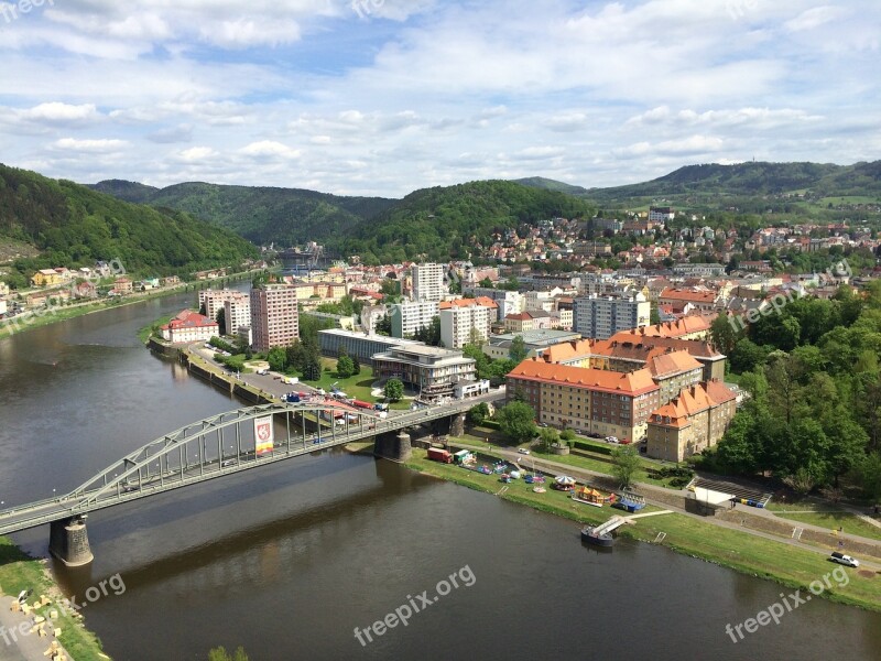 Czech Republic Decin River Nature Free Photos