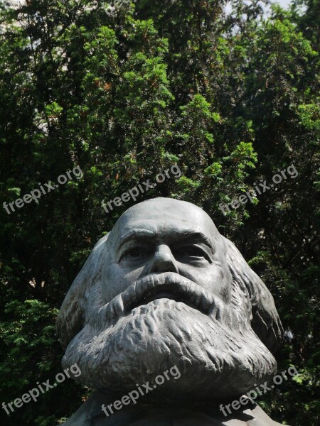 Berlin Karl Marx Bust Communism Karl Marx Allee