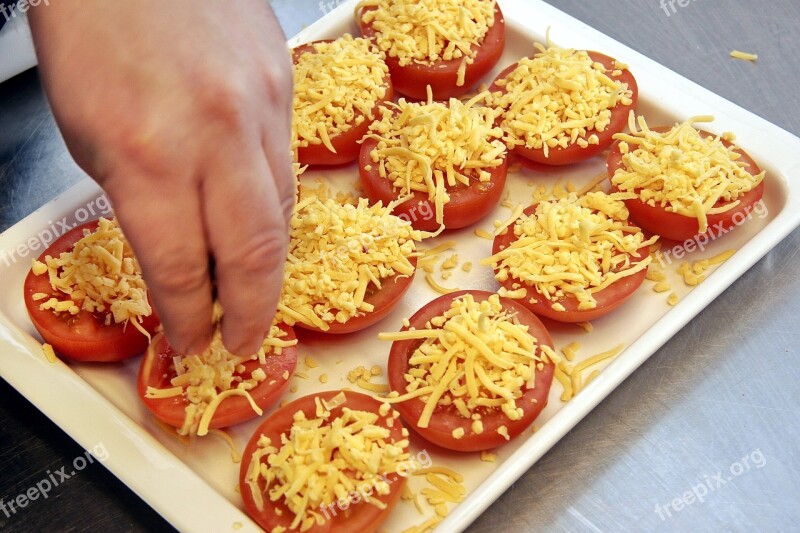 Tomatoes Gratin Cheese Mozzarella Oven