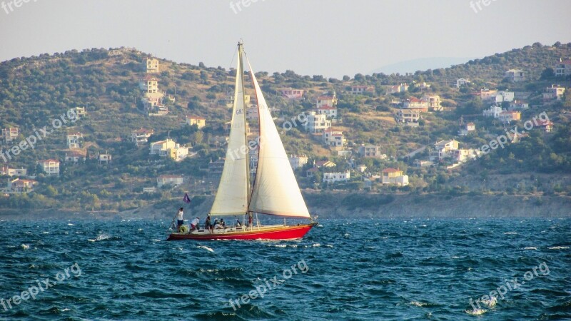 Sailing Boat Sea Summer Yacht Wind