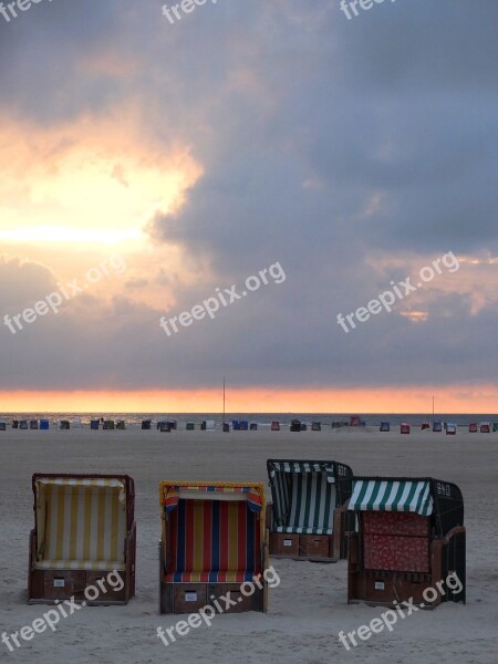 Amrum Beach Sea North Sea Island